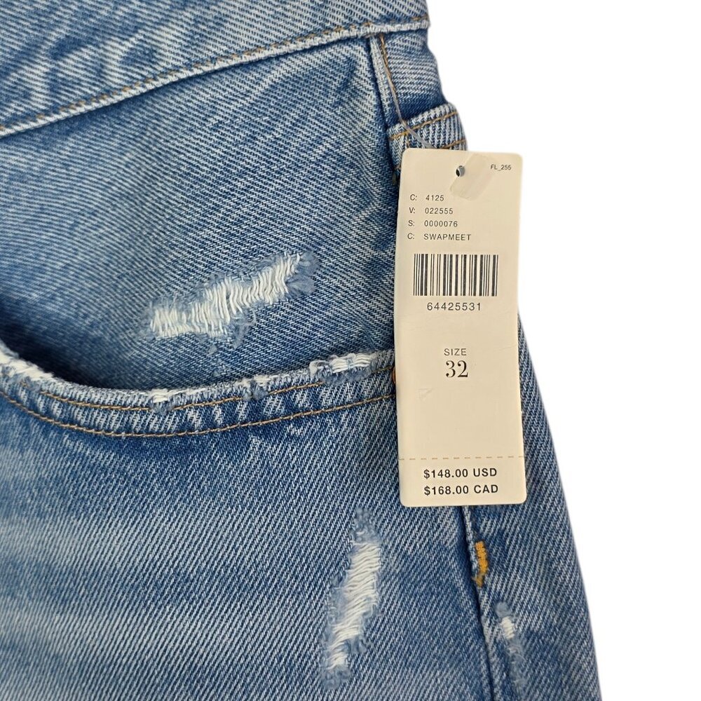 AGOLDE Parker Shorts, Vintage Cut Off, Fray Hem, High Rise, Button Fly, Denim,32 - Picture 3 of 11